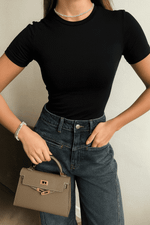 Футболка skims базовая облегающая