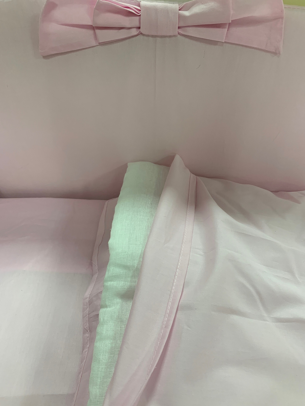 Комплект в кроватку 6 предметов "Тигренок розовый", сатин