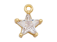 Подвеска Звезда-mini с прозрачным кристаллом, 11мм