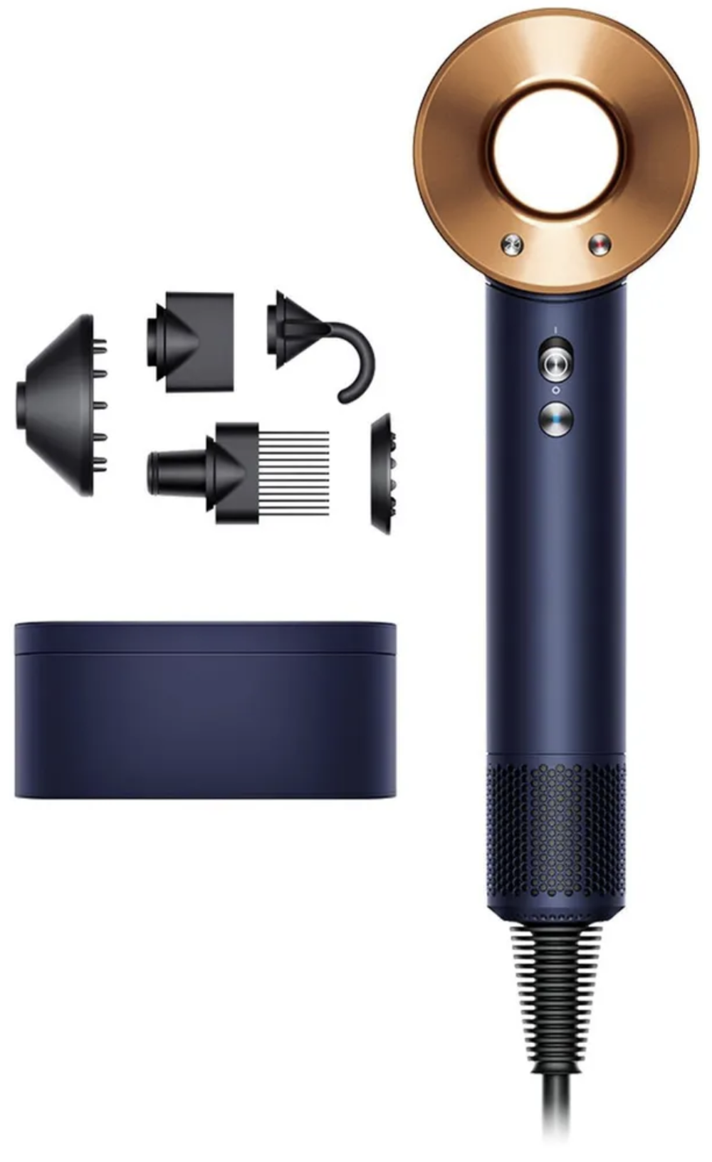 Фен Dyson Hair Dryer Supersonic HD07 Prussian Blue / Rich Copper + кейс