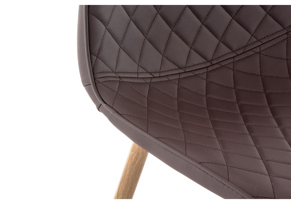 Стул на металлокаркасе Capri коричневый