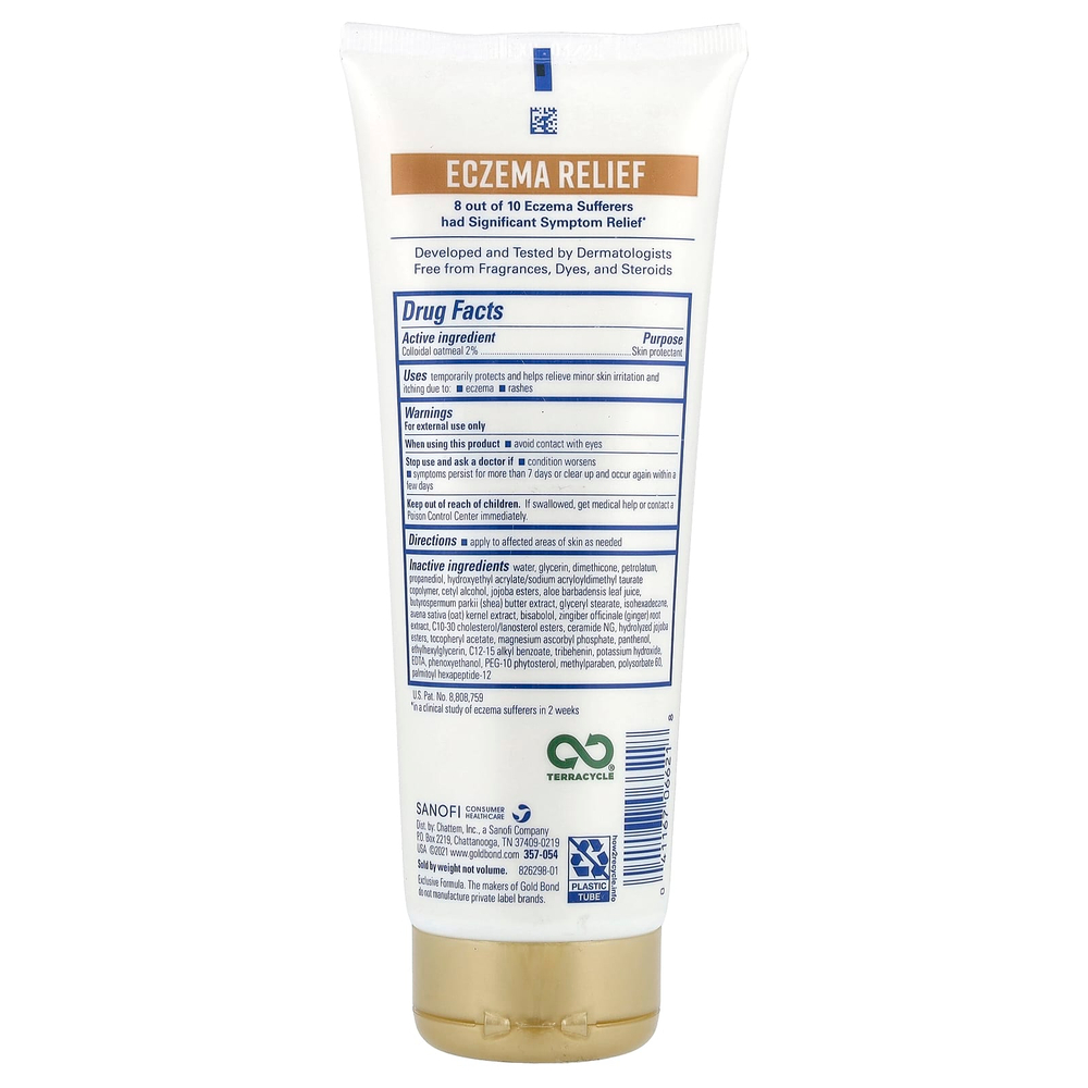 Gold Bond, заживляющий крем для защиты кожи от экземы, 226 г (8 унций)