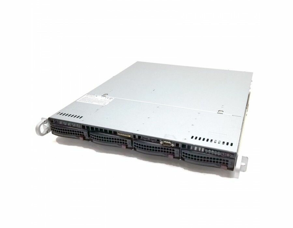 Сервер Supermicro 813M-4/X11SSH-F/1x E3-1225 v6/8Gb/2x 400W