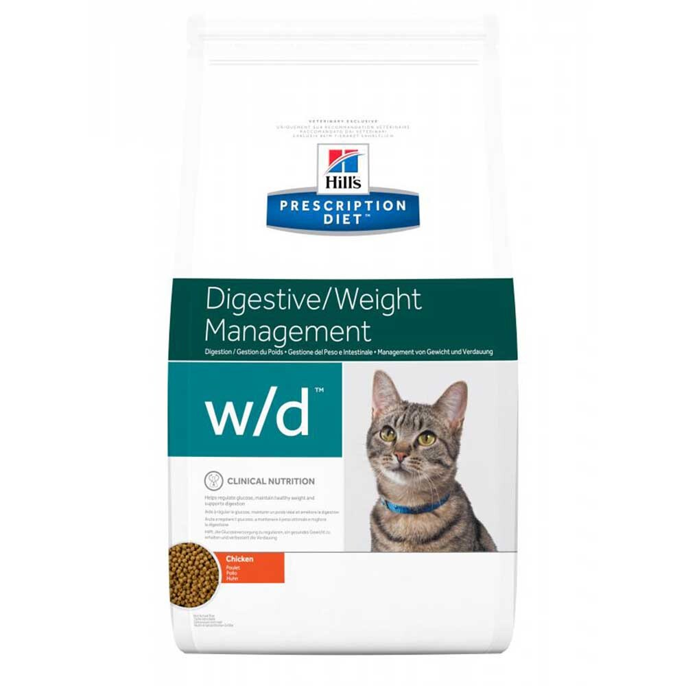 Hill's Feline w/d - диета для кошек для лечения сахарного диабета, запора, коликов
