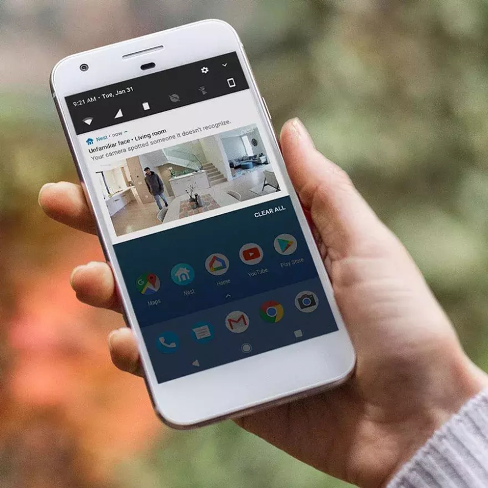 Камера Nest Cam IQ Indoor NC3100US, 8 Мп, Bluetooth, Wi-Fi, ночная съемка, белый