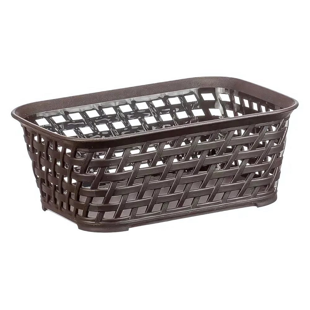 Ящик РОТАНГ 1л 185х70мм коричневый ротанг 0,07х0,185х0,14м