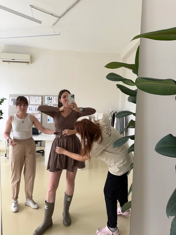 ЮБКА БРЮНЕ ШОКОЛАДНЫЙ С БЛЕСТКАМИ