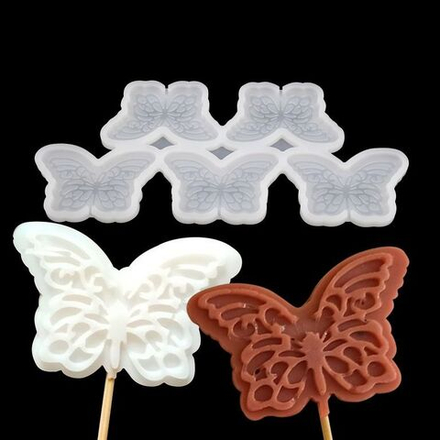 Силиконовая форма для леденцов «Бабочки»