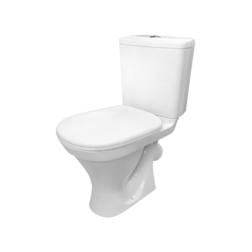 Унитаз-компакт "Нева" СТАНДАРТ (кос, нижн, арм. 1 реж., сид. полипроп.) (Sanita)