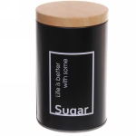 Банка для продуктов металлическая «Black style» 900мл 9*14,5см