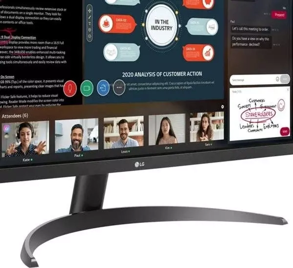 Монитор LG 29" UltraWide 29WP500-B 2560x1080 IPS LED 75Гц 5ms FreeSync HDMI USB
