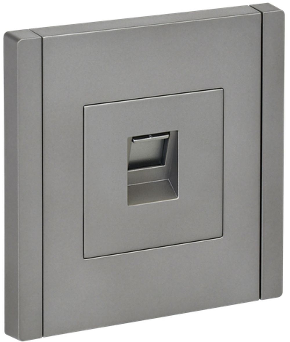 FORTE&PIANO Розетка компьютерная RJ45 кат.6 FP531 сталь IEK