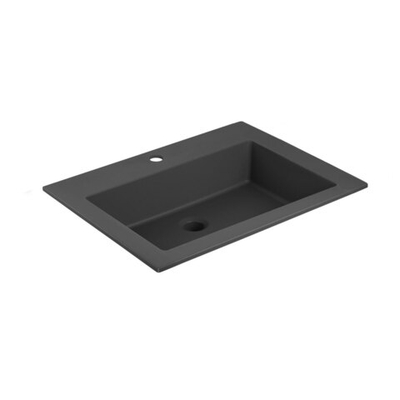 Раковина VCB-13600B из кварца, цвет черный, , шт