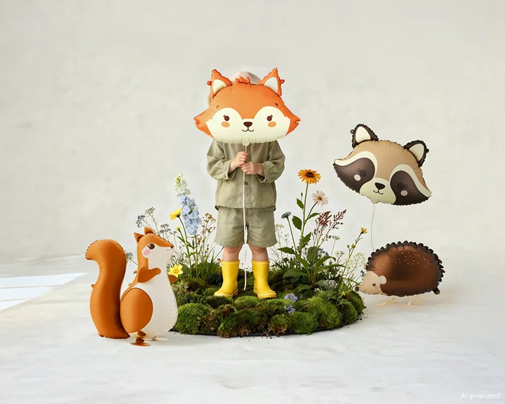 Шар ходячий "Ёжик" (58х36 см)