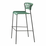 Стул барный плетеный Scab Design Lisa Filo, антрацит, ментоловый
