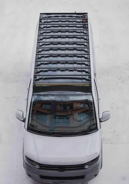 Платформа на крышу с люстрой и лестницей для VolksWagen Caravelle 2010-2015 Багажник на крышу Лестница