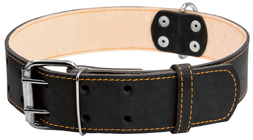 Ошейник  "CoLLaR" двойной (ширина 20мм, длина 32-40см) черный