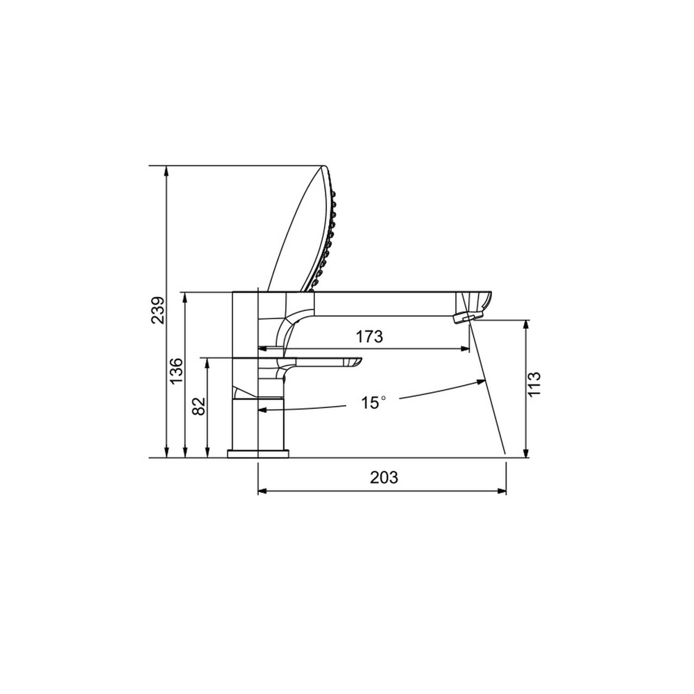 Смеситель для акриловой ванны 35к G1148 GAPPO (3 отв.) БЕЛЫЙ-ХРОМ