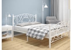 Двуспальная кровать Викси 160х200 белая