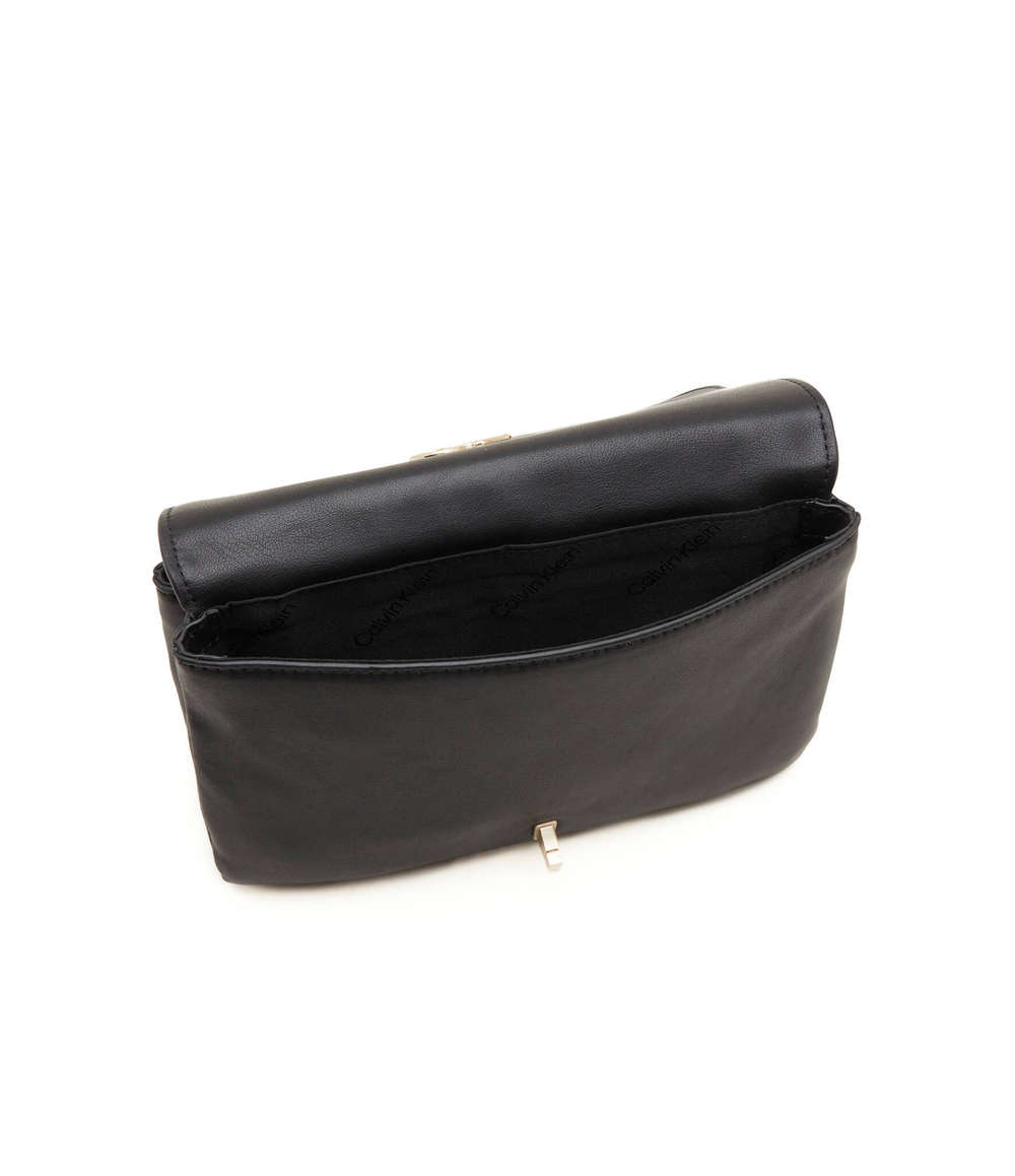 Сумка-мессенджер RE-LOCK DOUBLE GUSETT XBODY Calvin Klein - черный(K60K611531)