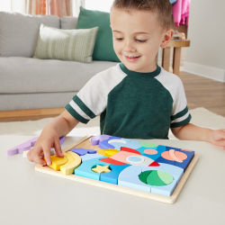 Fisher-Price - Деревянный пазл Космос Пазл с блоками 42 шт. HXY42 / артикул   HXY42  / GTIN 194735241750