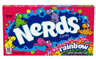 Драже кисло-сладкое ассорти Wonka Nerds Rainbow