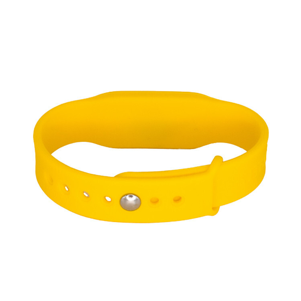 Силиконовый RFID браслет EM-Marine “PRESTIGE” ЖЁЛТЫЙ, с застёжкой