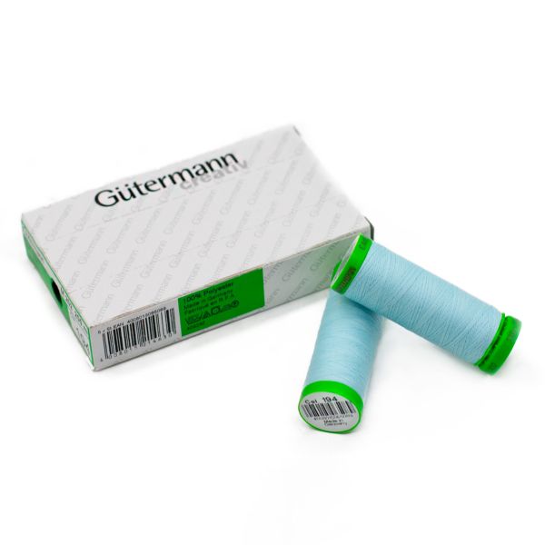 Нитки для тонких тканей Gutermann Extra Fine 150 (200 метров), 5 кат. | 194 пастельно-голубой
