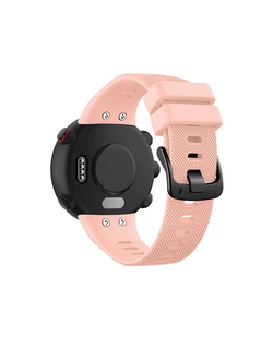Ремешок для Garmin Forerunner 45 / Garmin SWIM 2 силиконовый (Розовый)