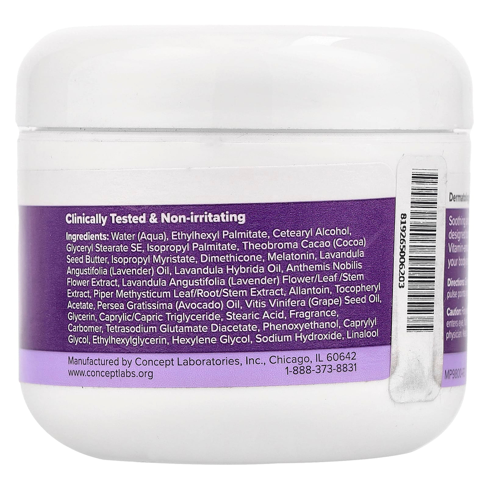 Miracle Plus, Ночной крем с мелатонином, с ароматом лаванды, 118 мл (4 жидк. унц.)