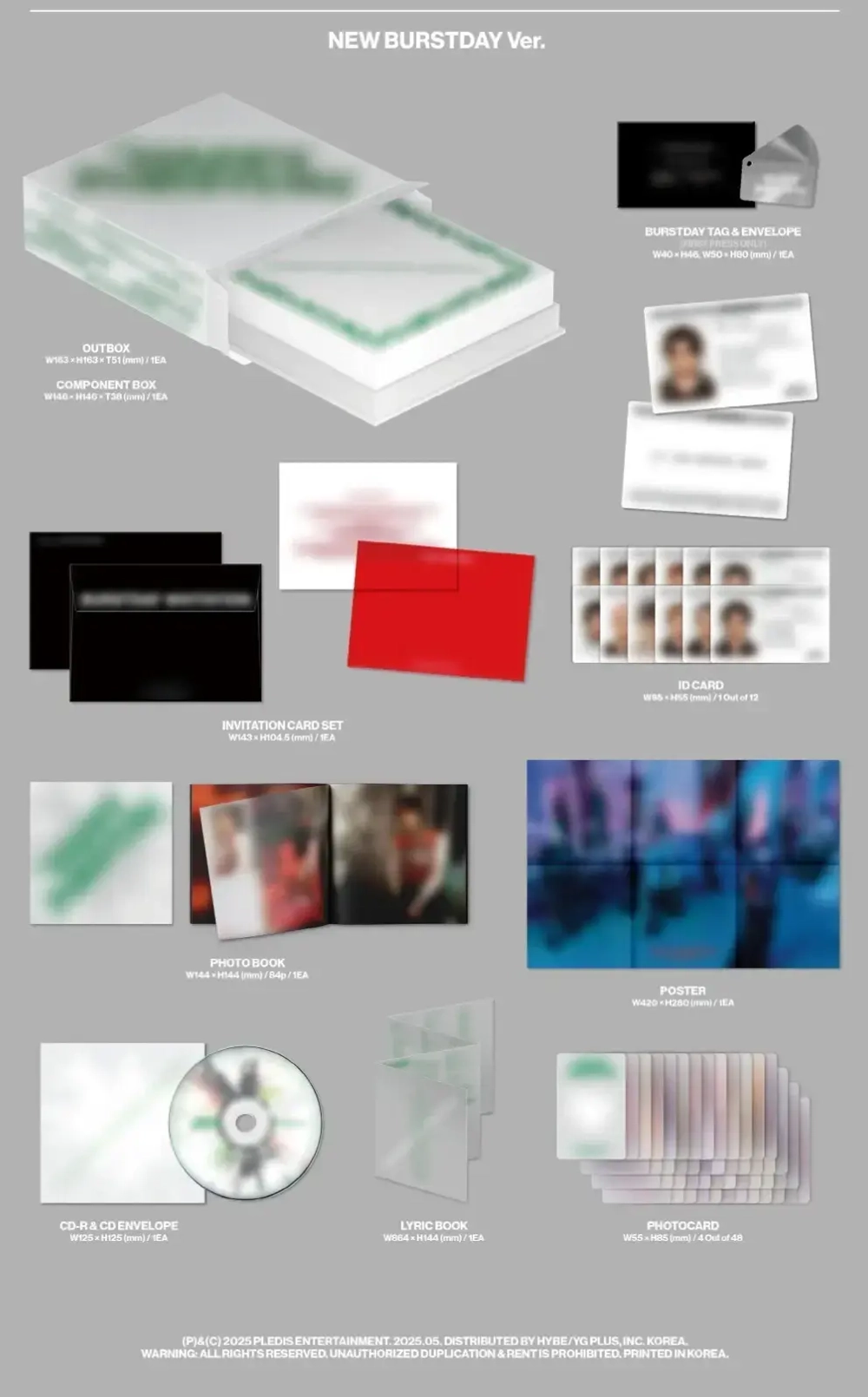 Альбом SEVENTEEN - HAPPY BURSTDAY (New Escape ver.) (с дефектом)