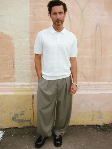 Белая футболка-поло