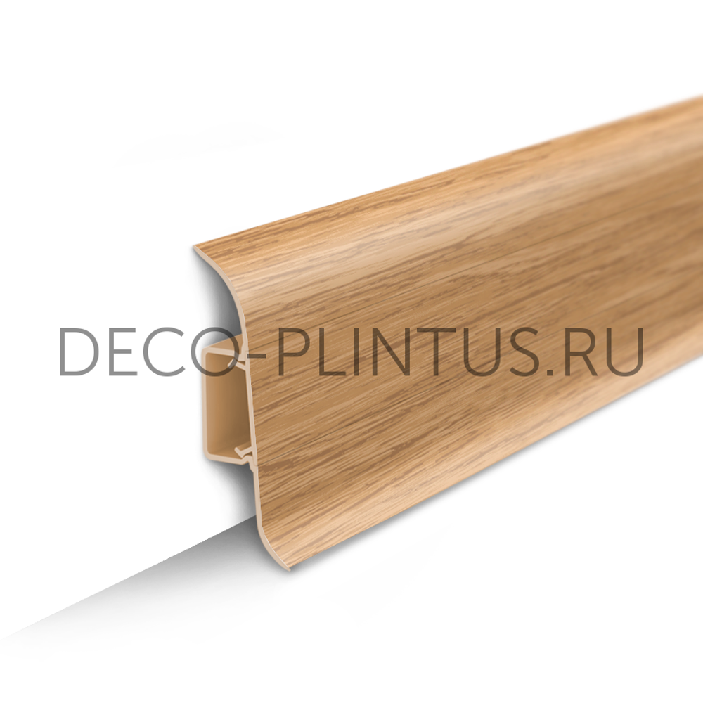Плинтус напольный Идеал Классик 55 мм, 201 Дуб (IDEAL Classic 55мм, 2.2м,)