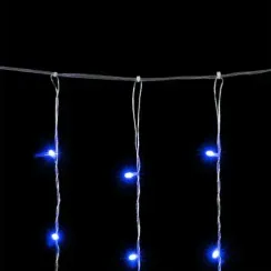 Светодиодный занавес 2*3 м., 600 синих LED ламп, облегченный, прозрачный провод ПВХ, LTC (PCL600NOT-10-2B)