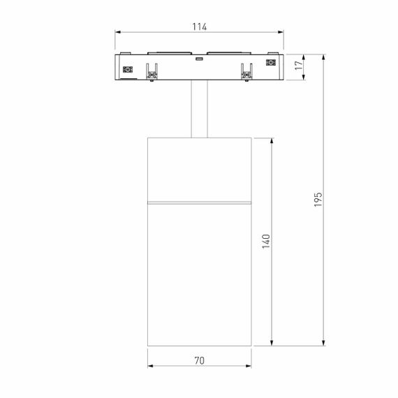 Трековый светодиодный светильник Elektrostandard Slim Magnetic Comfi 85187/01 a066515