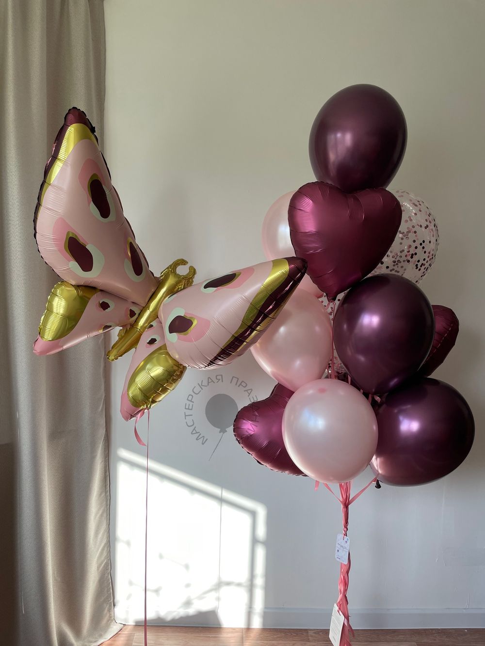 Воздушные шары с бабочкой №8504  Изображение2