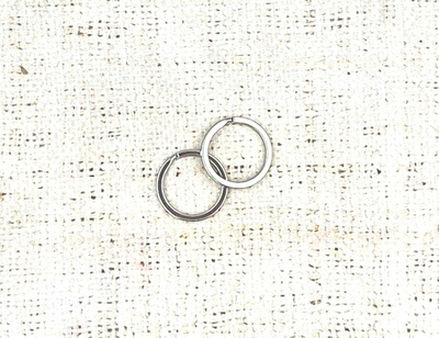 Кольцо плоское металл для ключей и брелока, d 27 мм, никель