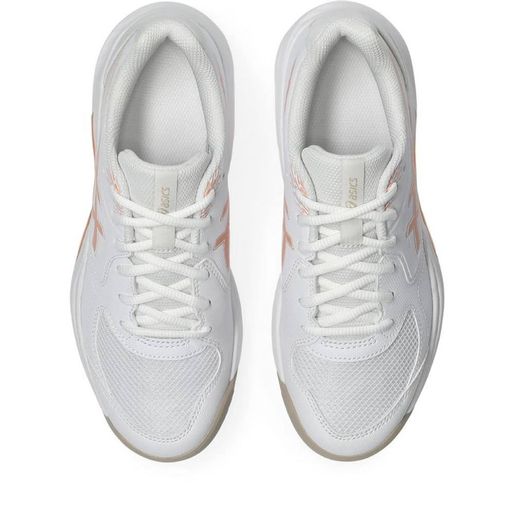 Женские Кроссовки теннисные Asics Gel-Dedicate 9 - white/cantaloupe