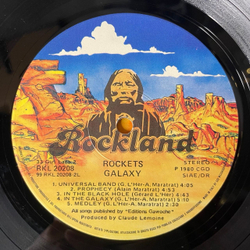 Винтажная виниловая пластинка LP Rockets Galaxy (Италия 1980)