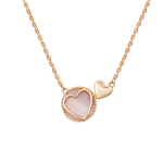 Колье «Первая любовь» из красного золота с перламутром