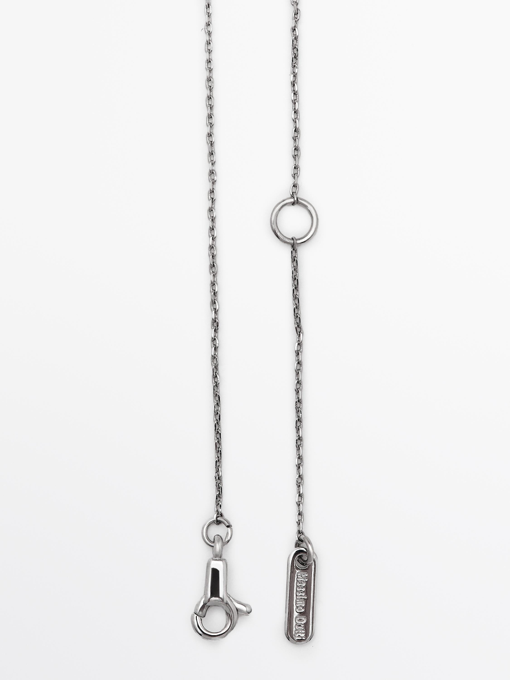 Massimo Dutti Мини-ожерелье с подвеской из кружева, серебряный