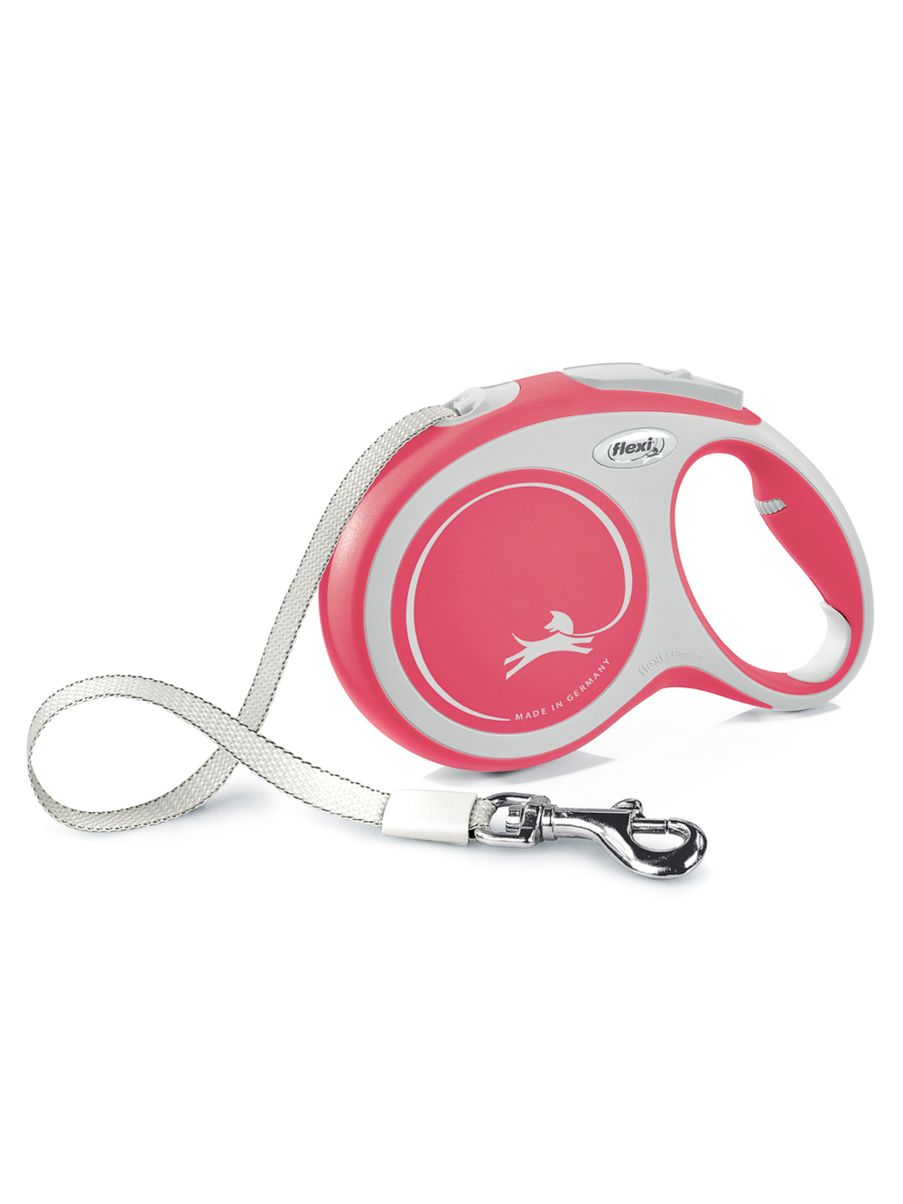 Поводок-рулетка Flexi New Comfort L. Лента 8 м. для собак до 50 кг. Красный