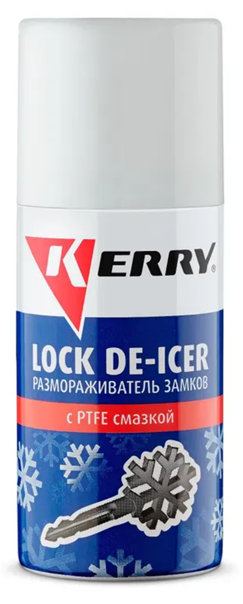 Размораживатель замков Kerry, с PTFE, аэрозоль, 52 мл