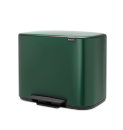 Мусорный бак Bo Pedal Bin 3x11л Brabantia Зеленая сосна