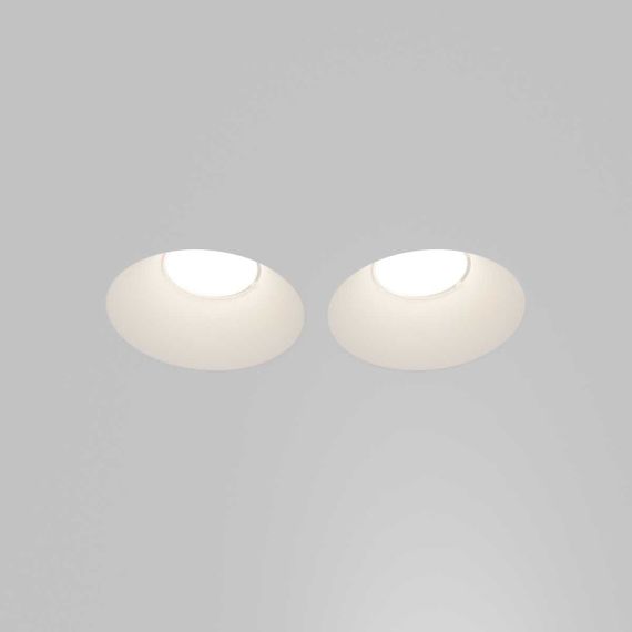 Встраиваемый светильник Maytoni Technical Downlight Gyps Modern DL129-GU10-02-W