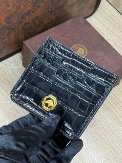 Картхолдер Stefano Ricci из кожи крокодила
