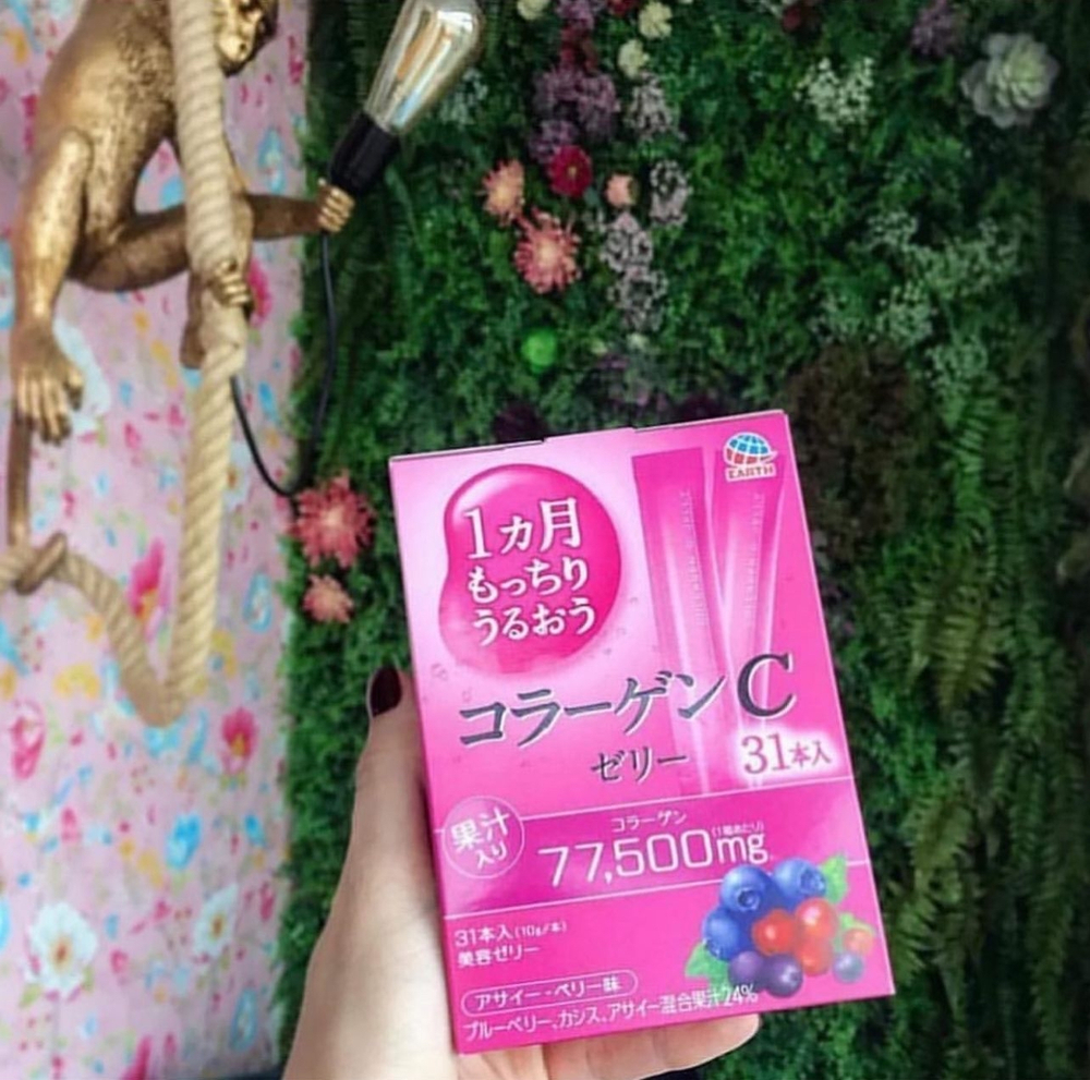 Коллаген с витамином С в форме желе (31 стик -31 день ) Earth Collagen C Jelly (31 стик)