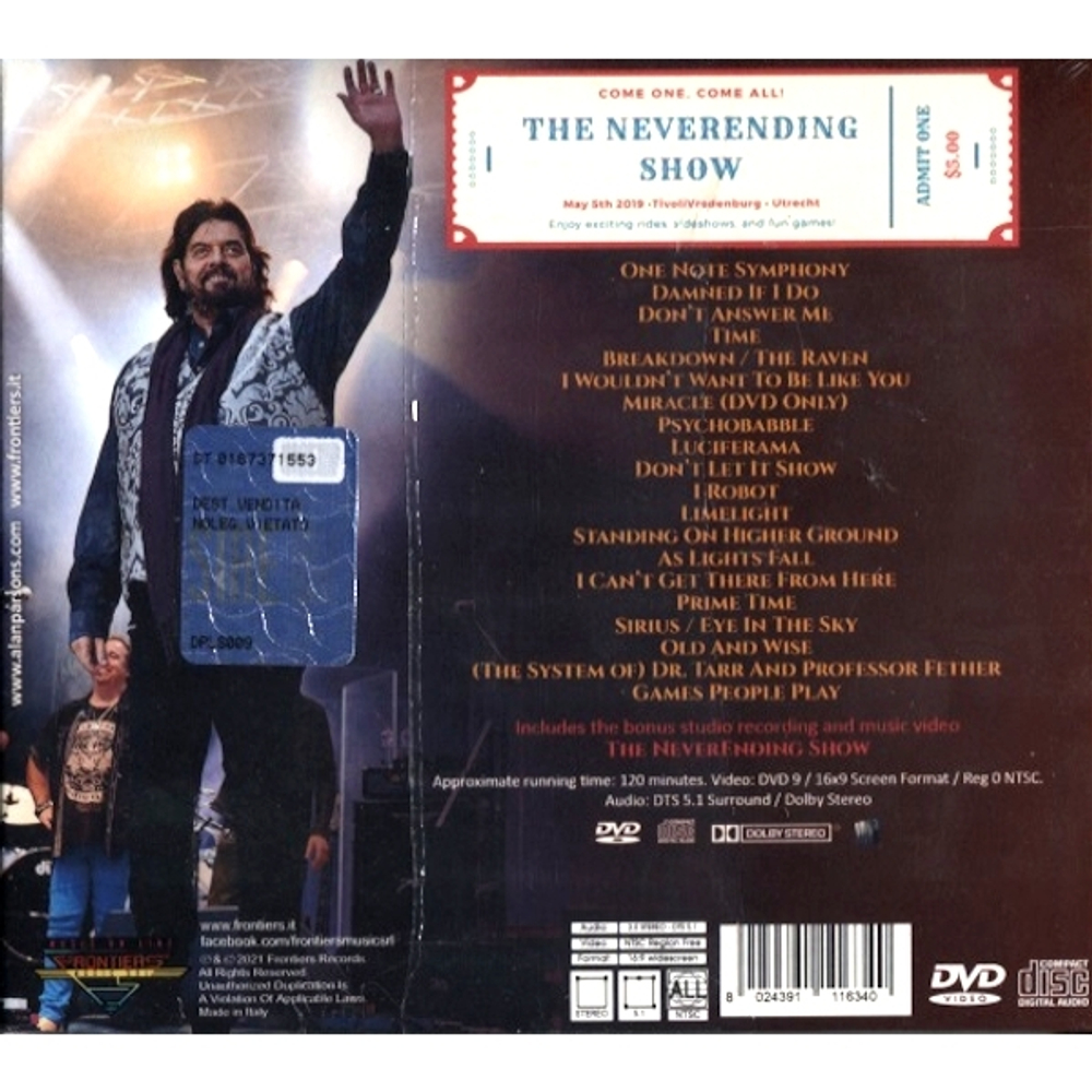 Alan Parsons / The NeverEnding Show (Live In The Netherlands)(2CD+DVD)