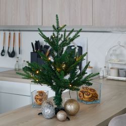 ULD-T5460-030-SNA-3AA WARM WHITE IP20 XMAS TREE Дерево светодиодное Ёлочка. на батарейках 3АА не в-к. 54х60см. 30 светодиодов. Теплый белый свет. TM Uniel