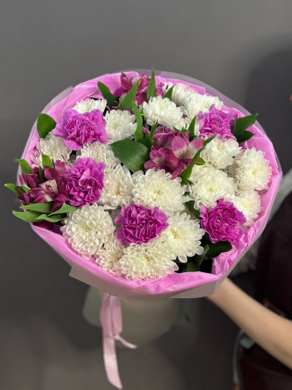 Авторский букет в сиреневой гамме